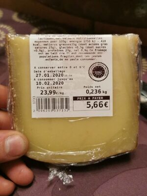 Comte AOP Juraflore 20 mois