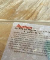 Salade Melon mozzarella et jambon cru