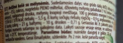 Instant oatmeal ingredients label