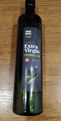 Extra virgin olive oil front packaging