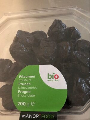 Prunes dénoyautées séchées