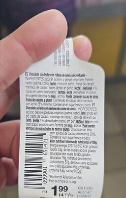 Boule chocolat nutrition facts table