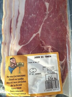 Jambon sec tranché