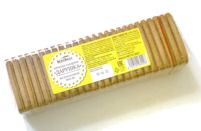Печенье сахарное «Дарушка» на кокосовом масле front packaging