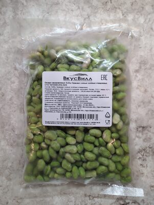 Овощи замороженные: Бобы Эдамаме соевые зелёные очищенные