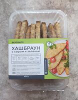 Хашбраун с сыром и зеленью