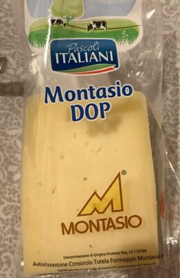 Montasio dop front packaging