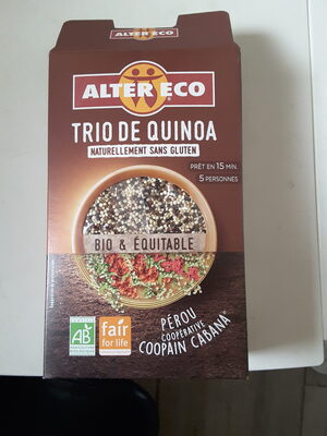 Trio de quinoa front packaging