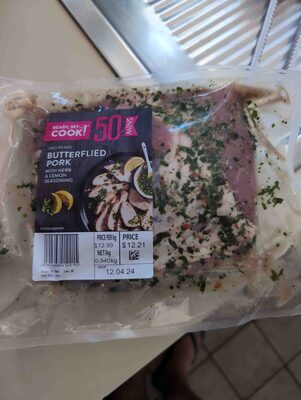 Butterflied Pork with Herb & Lemon Seasoning