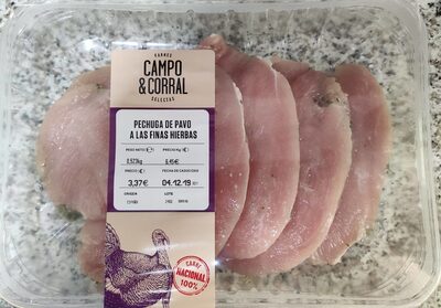 Pechuga de pavo a las finas hierbas