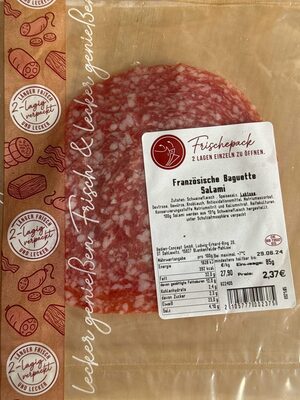 Französische Baguette Salami