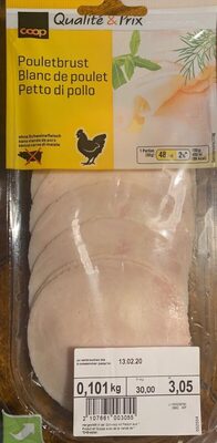 Blanc de poulet front packaging