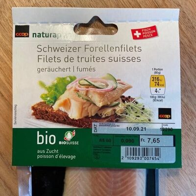 Schweizer Forellenfilets (Bio)