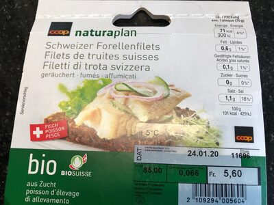 Filet de truites suisses