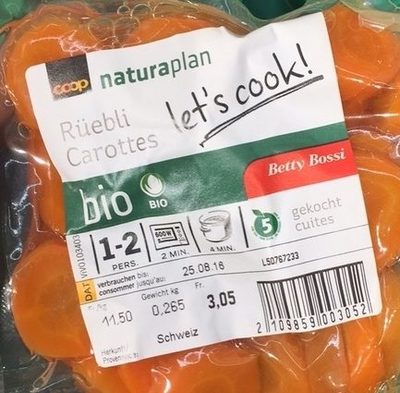 Betty Bossi Organic carrots