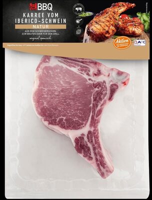 TK-Eigen Schwein Karree vom Iberico-Schwein  Frisch; original spanisch; aus dem Rücken; mit Knochen; verschiedene Sorten; zum Braten oder für den Grill Aus der Kühlung 1kg 15.96€