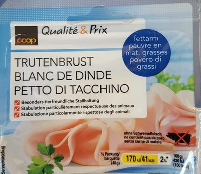 Blanc de dinde pauvre en graisses