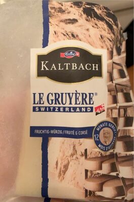 Le Gruyere AOP Fruité & Corsé 12 Mois d'Affinage front packaging