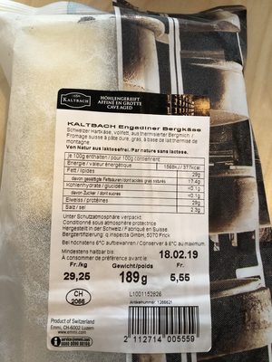 Kaltbach Engadiner Bergkäse