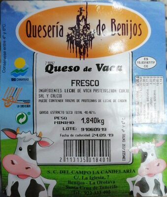 Queso de vaca fresco