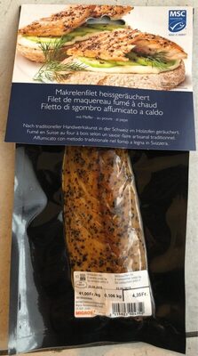 Filet de maquereau fumé à chaud