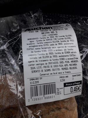 Pão de Trigo e Centeio da Beira front packaging