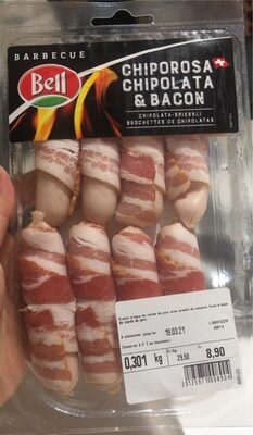 Chipolata & Bacon front packaging
