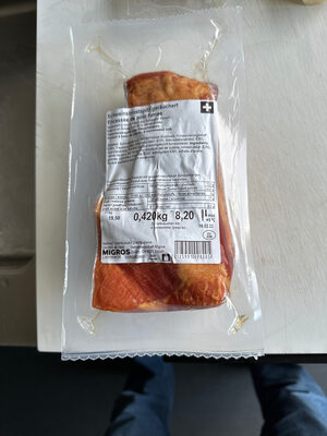 schweinsbrustspitz geräuchert front packaging