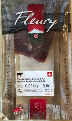 Viande sechee du valais igp