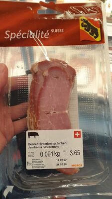 Jambon à l'os bernois front packaging