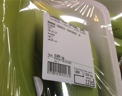 Banane front packaging