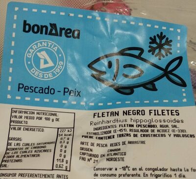 Fletan negro filetes