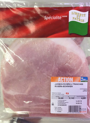 Jambon riviera 4 tranches front packaging