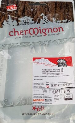 Cher-mignon viande séchée du Valais