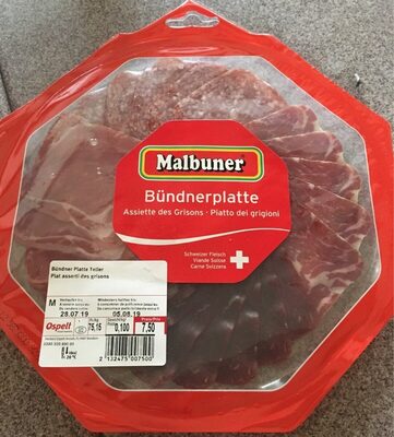 Plat assorti des grisons