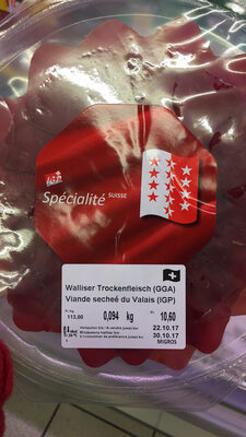 Spécialité Suisse Viande séchée du Valais