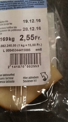 Fromage sans lactose