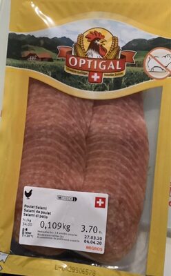 Salami de poulet front packaging