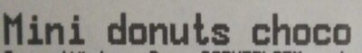 Mini donuts choco
