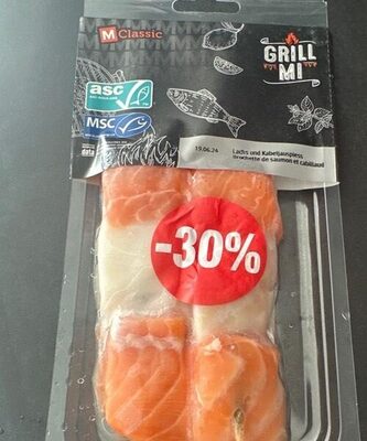 Brochette de saumon et cabillaud