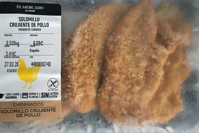 Solomillo crujiente de pollo