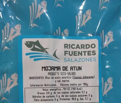 Mojama de atún front packaging