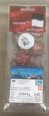 Salametti aux herbes front packaging