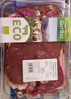 Entrecot de vacuno front packaging