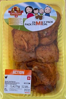 Découpes de poulet paprika