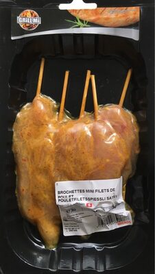Poulet filets spiessli satay