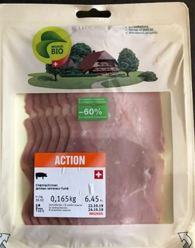 Jambon ramoneur fumé front packaging