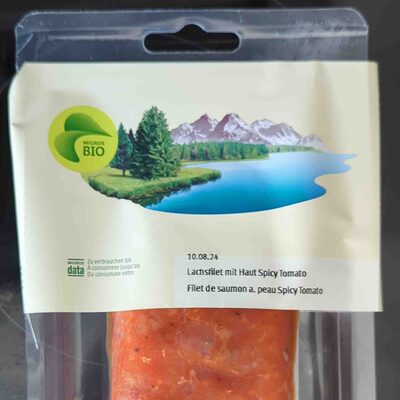 Lachsfilet m. Haut spicy tomato