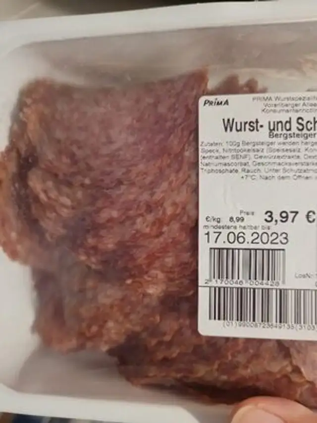 Wurst und Schinkenanschnitt front packaging