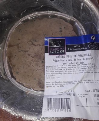 Gateau de foie de volaille